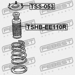 HÁTSÓ LENGÉSCSILLAPÍTÓ BURKOLAT TOYOTA COROLLA SED/CP/WG AE10,CE100,EE10 1991.08-2001.11 GR 48341-12180