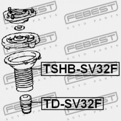 ELSŐ LENGÉSCSILLAPÍTÓ BURKOLAT TOYOTA CAMRY/VISTA SV3,VZV3,CV30 1990.07-1994.06 JP 48157-32030