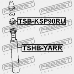 HÁTSÓ LENGÉSCSILLAPÍTÓ BURKOLAT TOYOTA VITZ NCP1,SCP1 1999.01-2005.01 JP 48750-52010