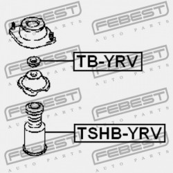 ELSŐ LENGÉSCSILLAPÍTÓ BURKOLAT TOYOTA DUET M100A,M101A,M110A,M111A 1998.09-2004.05 JP 48331-87204