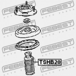 UNIVERZÁLIS LENGÉSCSILLAPÍTÓ BURKOLAT VISSZARUGÓZÁSSAL MAZDA 3 BK 2003-2006 EU GA2A-28-0A5