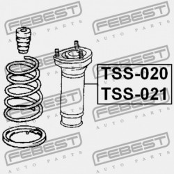 HÁTSÓ LENGÉSCSILLAPÍTÓ BURKOLAT JOBB TOYOTA CAMRY GRACIA MCV2,SXV2 1996.12-2001.09 JP 48750-33070