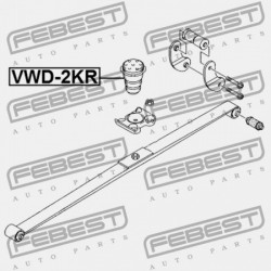 HÁTSÓ RUGÓ VISSZARUGÓZÁS VOLKSWAGEN CADDY 2011-2015 MEX 2K0511153B