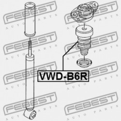 HÁTSÓ LENGÉSCSILLAPÍTÓ VISSZARUGÓZÁS AUDI A1 2011- MEX 3C0511359
