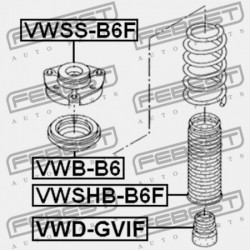 ELSŐ LENGÉSCSILLAPÍTÓ VISSZARUGÓZÁS SKODA OCTAVIA 1Z 2004-2013 CZ 1K0412303G