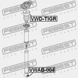 HÁTSÓ LENGÉSCSILLAPÍTÓ VISSZARUGÓZÁS AUDI Q3 2012- MEX 1T0511359