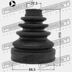 BELSŐ CSUKLÓVÉDŐ TOYOTA LAND CRUISER PRADO GRJ12,KDJ12,RZJ12,TRJ12,VZJ12 2002 04427-60140