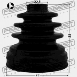 BELSŐ CSUKLÓVÉDŐ TOYOTA AVENSIS AT22,AZT220,CDT220,CT220,ST220,ZZT22 1997.10- 43410-0F010