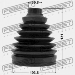 KÜLSŐ CSUKLÓVÉDŐ TOYOTA LAND CRUISER PRADO GRJ12,KDJ12,RZJ12,TRJ12,VZJ12 2002 04427-60140