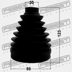 NISSAN QASHQAI J10E KÜLSŐ CSUKLÓBURKOLAT 2006.12-2013.12 EL C9241-JA11A