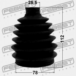 KÜLSŐ CSUKLÓBURKOLAT MAZDA 6 WAGON GY 2002-2005 EU GD75-25-50XC