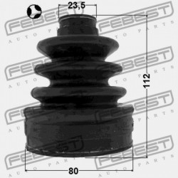 CHRYSLER SEBRING (JR) BELSŐ CSUKLÓVÉDŐ 2001-2006 05017654AA