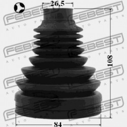 AUDI A3/S3/SPORTB./LIM./QU 2004-2013 RDW BELSŐ CSUKLÓVÉDŐ 3C0498103G