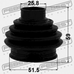 HÁTSÓ CSUKLÓVÉDŐ AUDI A3/S3/SPORTB./LIM./QU 2004-2013 RDW 1K0598099