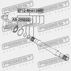 MEGHAJTÓTENGELY CSAPÁGYAZÁS SUZUKI SWIFT RS413/RS415/RS416 2003-2010 27831-54G00
