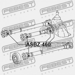 HAJTÓMŰTENGELY KERESZTTARTÓ MERCEDES BENZ SPRINTER 906 2005-2013 A4604101904