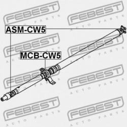 HAJTÓMŰTENGELY KERESZTTARTÓ MITSUBISHI OUTLANDER CW0 2006.11-2012.06 EUR/MMC-PROD. 3401A022