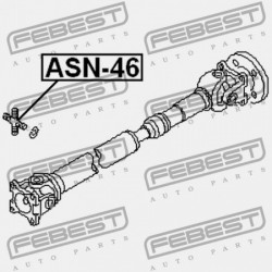 KERESZTHAJTÁS TENGELY ELÖL NISSAN NISSAN TEHERAUTÓ D22 1997.02-2012.03 GL 37125-01GX5