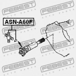 KERESZT HAJTÁS TENGELY NISSAN PATHFINDER R51 2004.08-2012.09 US 37126-3S526