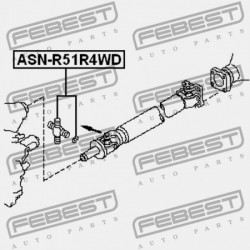 KERESZT MEGHAJTÓTENGELY NISSAN PATHFINDER SPN R51M 2005.01- GL 37125-EB51A