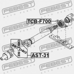 KERESZTHAJTÁS TENGELY TOYOTA PICKUP RN3,4,LN40 1978.08-1983.07 US US 04371-35020