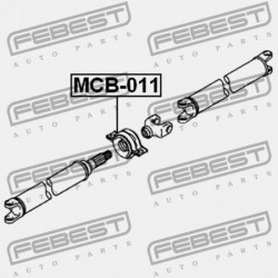 MITSUBISHI DELICA SPACE GEAR/CARGO PA-PF TENGELYTARTÓ 1994.03-2006.12 JPN MR165252