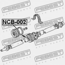 TENGELYTÁMASZ NISSAN NISSAN TEHERAUTÓ D22 1997.02-2012.03 GL 37521-56G25