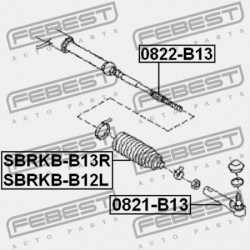 KORMÁNYRÚD BURKOLAT. SUBARU IMPREZA G11 2000.02-2007.04 JP 34137-AE010