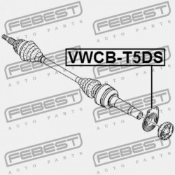 HAJTÓTENGELYCSAPÁGY VOLKSWAGEN TRANSPORTER 7H 2003-2010 MEX 7H0407181