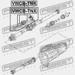 TENGELYTÁMASZ VOLKSWAGEN TOUAREG 2011- BR 7P0521102P