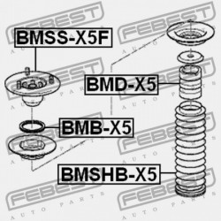 BMW X5 E53 1999-2006 ECE ELSŐ LENGÉSCSILLAPÍTÓ TARTÓJA 31336769584