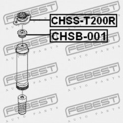 HÁTSÓ LENGÉSCSILLAPÍTÓ TARTÓ CHEVROLET AVEO SEDAN 2004-2006 MEX 96456713
