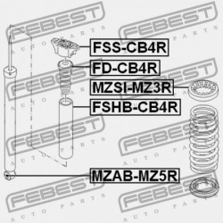 HÁTSÓ LENGÉSCSILLAPÍTÓ TARTÓ FORD FOCUS CB4 2008-2011 EU 1300459