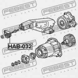 DIFFERENCIÁLMŰ TARTÓ HONDA HR-V GH4 2000-2005 EU 50711-S2H-000