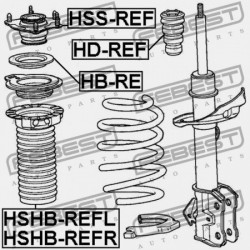 ELSŐ LENGÉSCSILLAPÍTÓ TARTÓCSAPÁGY HONDA CR-V RE7 2008-2011 EU 51726-STK-A01