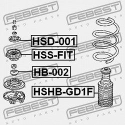 HONDA FIT ALMAS GD1 2002-2008 JP ELSŐ LENGÉSCSILLAPÍTÓ TARTÓ HONDA FIT ALMAS GD1 2002-2008 JP 51920-SAA-015