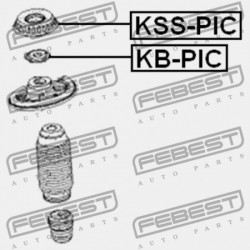 ELSŐ LENGÉSCSILLAPÍTÓ TARTÓ HYUNDAI I10 07 (INDIA PLANT-EUR) (2007-) EUR 54611-07000