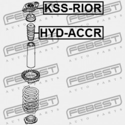 HYUNDAI ACCENT 06 (MEXIKÓI) HÁTSÓ LENGÉSCSILLAPÍTÓ TARTÓ: (2006-) HMA 55311-1G000