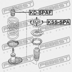 ELSŐ LENGÉSCSILLAPÍTÓ TARTÓ KIA SPECTRA 2004-2009 0K2NA34380