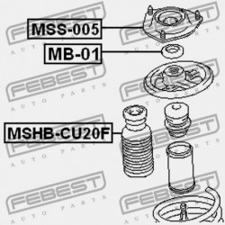 ELSŐ LENGÉSCSILLAPÍTÓ TARTÓ MITSUBISHI LANCER,LANCER CEDIA CS,CT 2000.03-2009.08 JPN MR554860