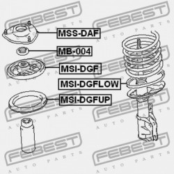 ELSŐ LENGÉSCSILLAPÍTÓ TARTÓ MITSUBISHI CARISMA DA1-6A 1995.05-2003.12 EUR/NEDCAR MR316528