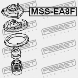 ELSŐ LENGÉSCSILLAPÍTÓ TARTÓ MITSUBISHI GALANT EA3,8A 1998.02-2003.07 MMNA/MMNA MR297465