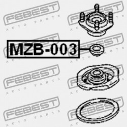 ELSŐ LENGÉSCSILLAPÍTÓ TARTÓCSAPÁGY MAZDA FAMILIA BJ 1998-2000 JP B25D-34-38X