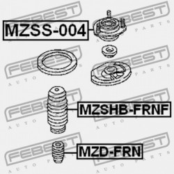 ELSŐ LENGÉSCSILLAPÍTÓ TARTÓ MAZDA 323F BA 1994-1996 EU B01C-34-380