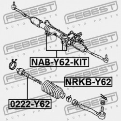 KORMÁNYRÚD PERSELY. (KÉSZLET) NISSAN PATROL Y62 2010.03- EL 49200-1ZR2A