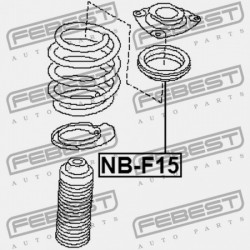 NISSAN QASHQAI J10E ELSŐ LENGÉSCSILLAPÍTÓ TARTÓCSAPÁGY 2006.12-2013.12 EL 54325-1KZ0A