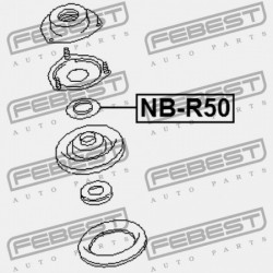 ELSŐ LENGÉSCSILLAPÍTÓ TARTÓCSAPÁGY NISSAN TERRANO R50 1995.09-2002.08 JP 54325-4P001
