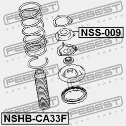 ELSŐ LENGÉSCSILLAPÍTÓ TARTÓ NISSAN PRIMERA P12E 2002.01-2007.05 EL 54320-AU701