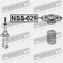 HÁTSÓ LENGÉSCSILLAPÍTÓ TARTÓ NISSAN PRIMERA P11E 1996.06-2002.01 EL 55320-2F000