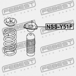 ELSŐ LENGÉSCSILLAPÍTÓ TARTÓ NISSAN Q70/M Y51 2012.01-GR 54320-1CA0D